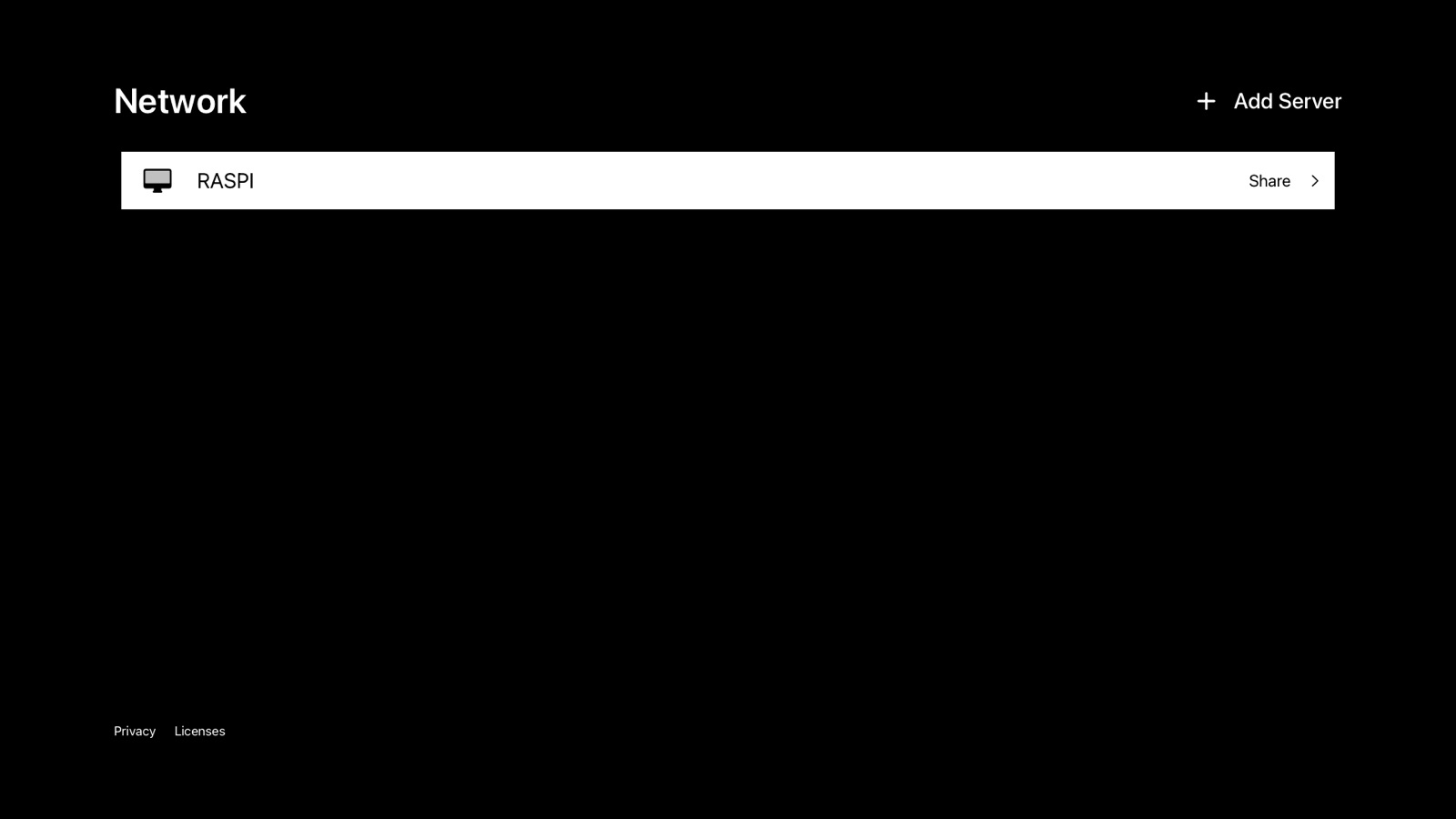 Network screen